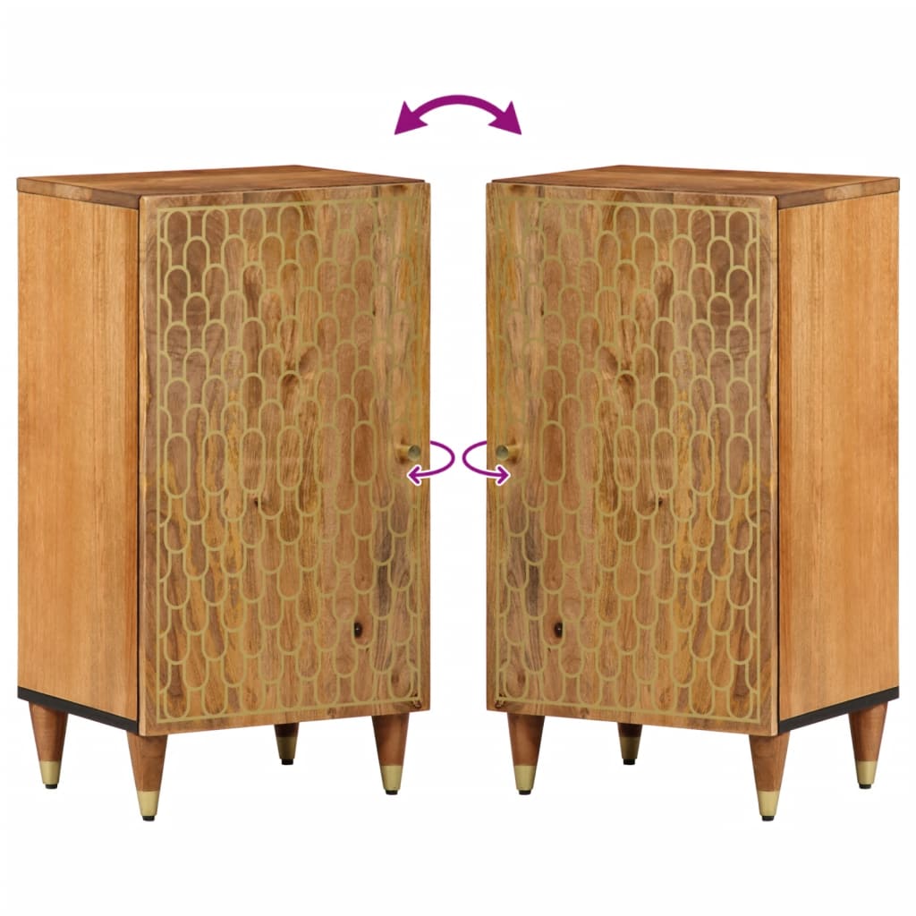 Credenza-Buffet-Armadio da cucina 40x33x75 cm in Legno Massello di Mango 321205