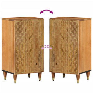 Credenza-Buffet-Armadio da cucina 40x33x75 cm in Legno Massello di Mango 321205