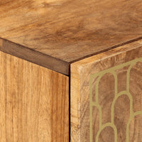 Credenza-Buffet-Armadio da cucina 40x33x75 cm in Legno Massello di Mango 321205