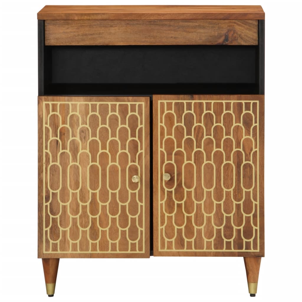 Credenza 60x33x75 cm in Legno Massello di Mango 358309