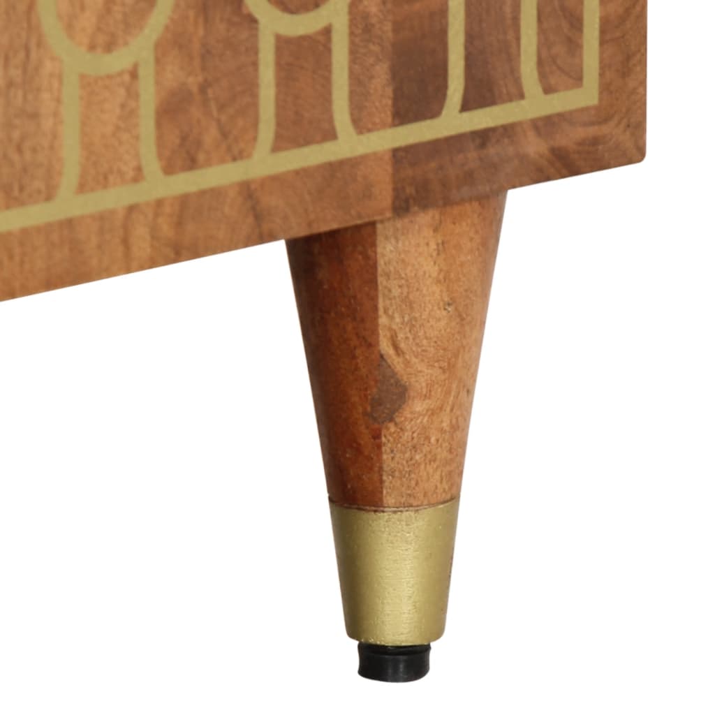 Credenza 60x33x75 cm in Legno Massello di Mango 358309