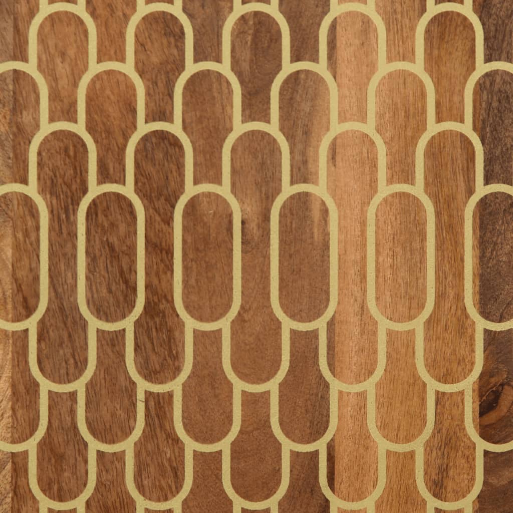 Credenza 60x33x75 cm in Legno Massello di Mango 358309