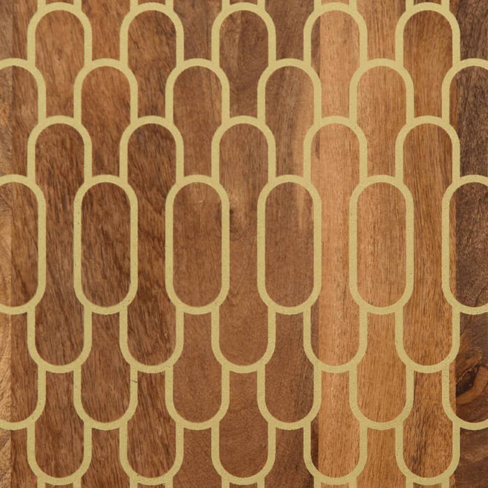 Credenza 60x33x75 cm in Legno Massello di Mango 358309