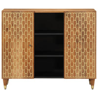 Credenza 90x33x75 cm in Legno Massello di Mango 358312