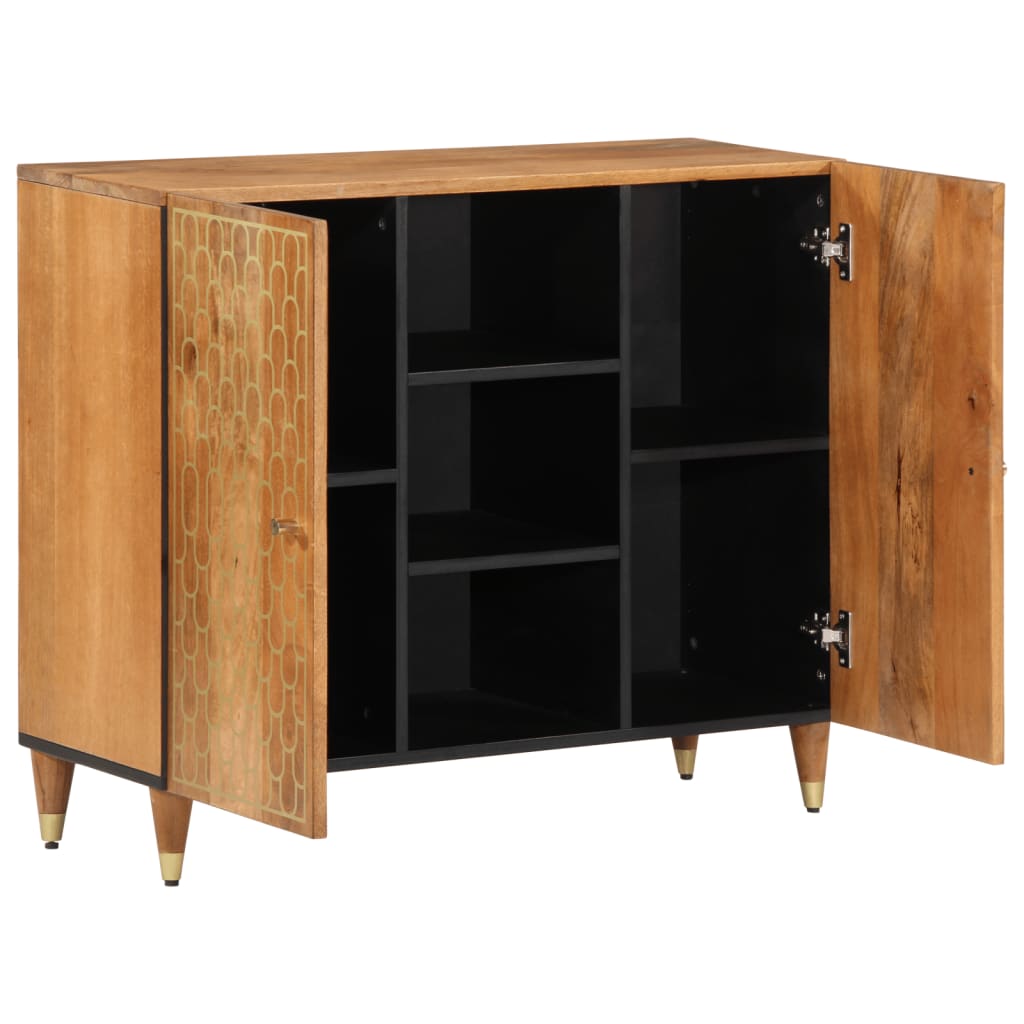 Credenza 90x33x75 cm in Legno Massello di Mango 358312