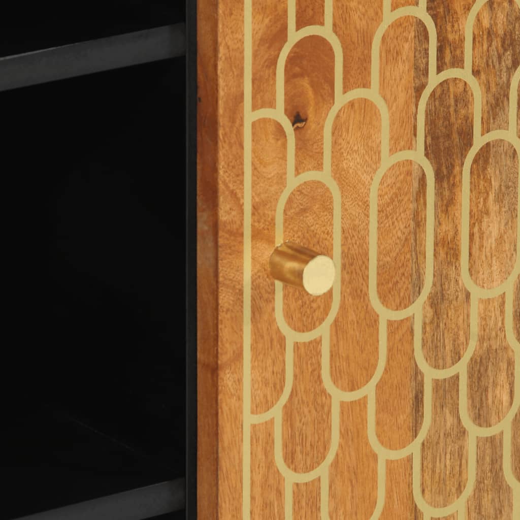 Credenza 90x33x75 cm in Legno Massello di Mango 358312