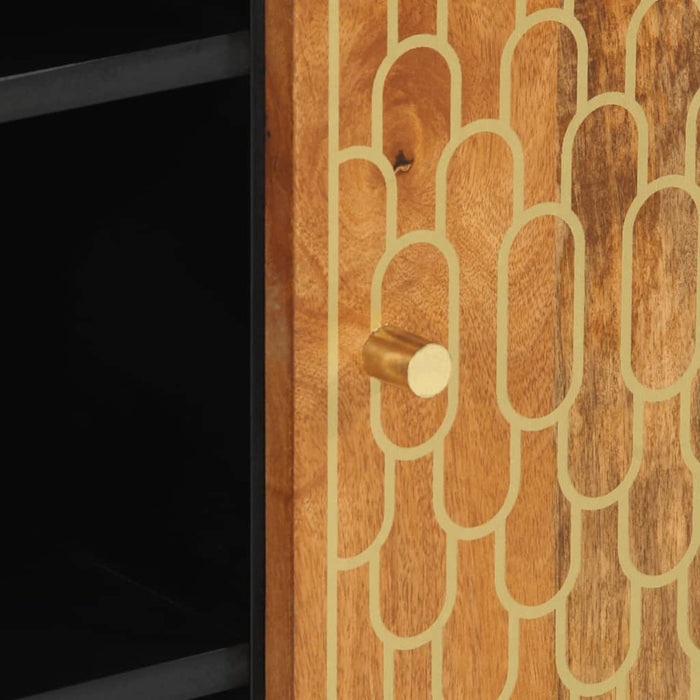 Credenza 90x33x75 cm in Legno Massello di Mango 358312