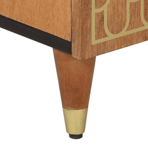 Credenza 90x33x75 cm in Legno Massello di Mango 358312