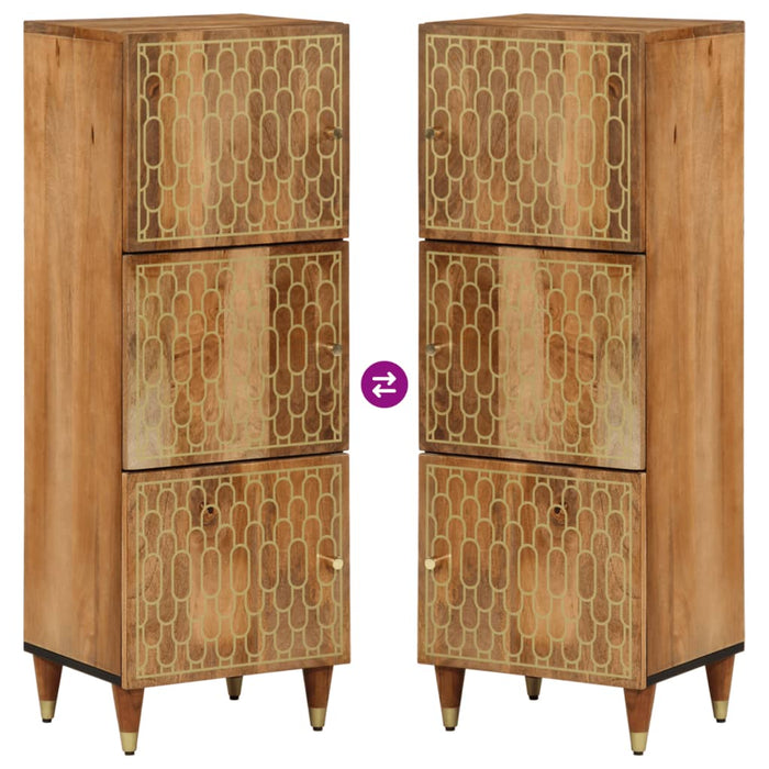 Credenza 40x33x110 cm in Legno Massello di Mango 358313