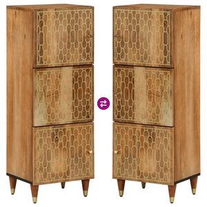 Credenza-Buffet-Armadio da cucina 40x33x110 cm in Legno Massello di Mango 595209