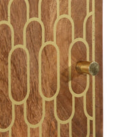 Credenza-Buffet-Armadio da cucina 40x33x110 cm in Legno Massello di Mango 595209