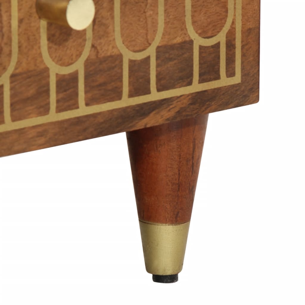 vidaXL Credenza 60x33x110 cm in Legno Massello di Mango