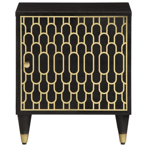 Comodino-Tavolino da notte 40x33x46 cm in Legno Massello di Mango 189771