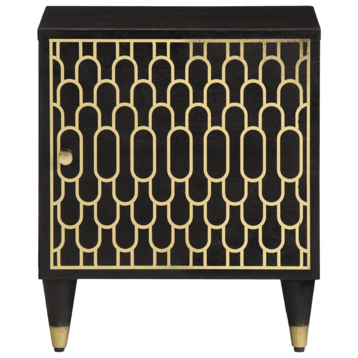 Comodino-Tavolino da notte 40x33x46 cm in Legno Massello di Mango 189771