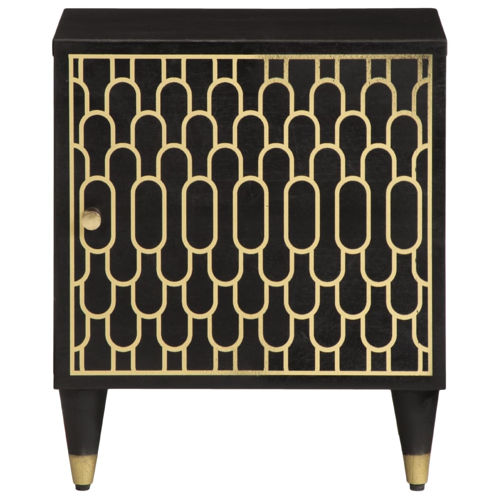 Comodino 40x33x46 cm in Legno Massello di Mango 358316