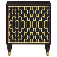 Comodino 40x33x46 cm in Legno Massello di Mango 358316