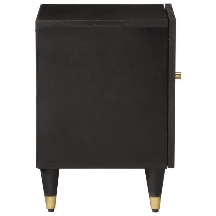 Comodino 40x33x46 cm in Legno Massello di Mango 358316