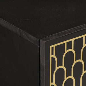 Comodino 40x33x46 cm in Legno Massello di Mango 358316