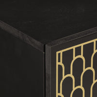 Comodini 2pz 40x33x46 cm in Legno Massello di Mango