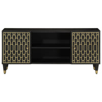 Mobile Porta TV 105x33x46cm in Legno Massello di Mango