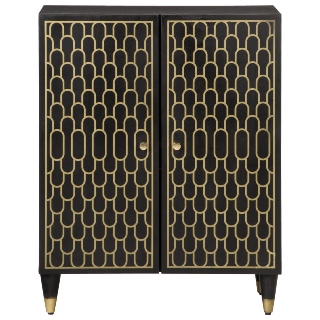 Credenza-Buffet-Armadio da cucina 60x33x75 cm in Legno Massello di Mango 848029