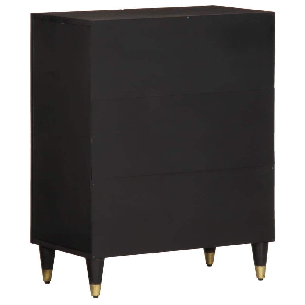Credenza-Buffet-Armadio da cucina 60x33x75 cm in Legno Massello di Mango 848029