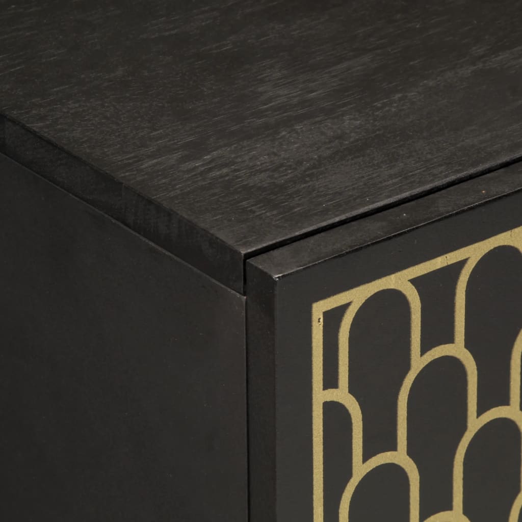 Credenza-Buffet-Armadio da cucina 60x33x75 cm in Legno Massello di Mango 848029