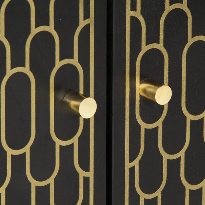 Credenza 60x33x75 cm in Legno Massello di Mango 358322