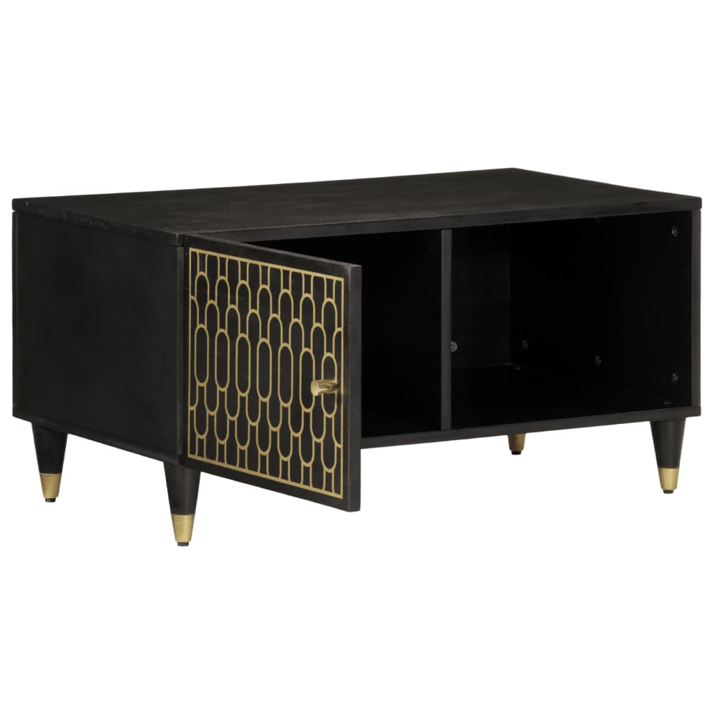 Tavolino da Salotto-Tavolino da soggiorno-Tavolo 80x50x40 cm Legno Massello di Mango 411792