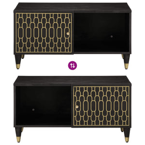 Tavolino da Salotto 80x50x40 cm Legno Massello di Mango 358324