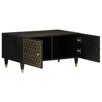 Tavolino da Salotto-Tavolino da soggiorno-Tavolo 80x50x40 cm Legno Massello di Mango 566853