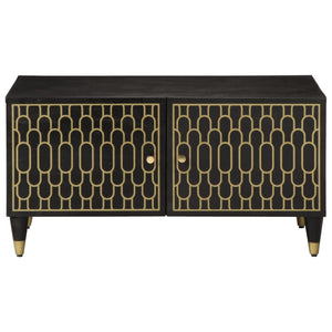 Tavolino da Salotto-Tavolino da soggiorno-Tavolo 80x50x40 cm Legno Massello di Mango 566853