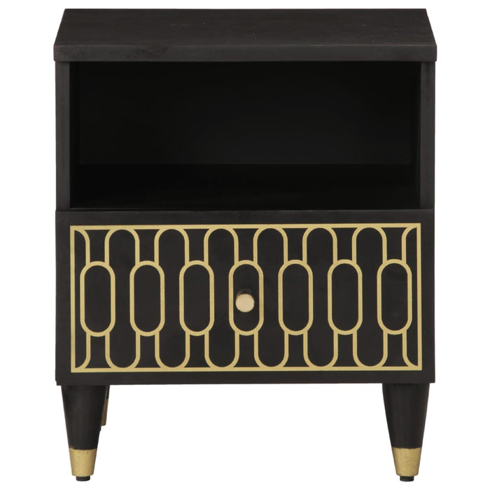 Comodini 2pz 40x33x46 cm in Legno Massello di Mango 358327