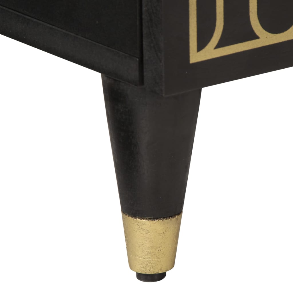 Comodini 2pz 40x33x46 cm in Legno Massello di Mango 358327