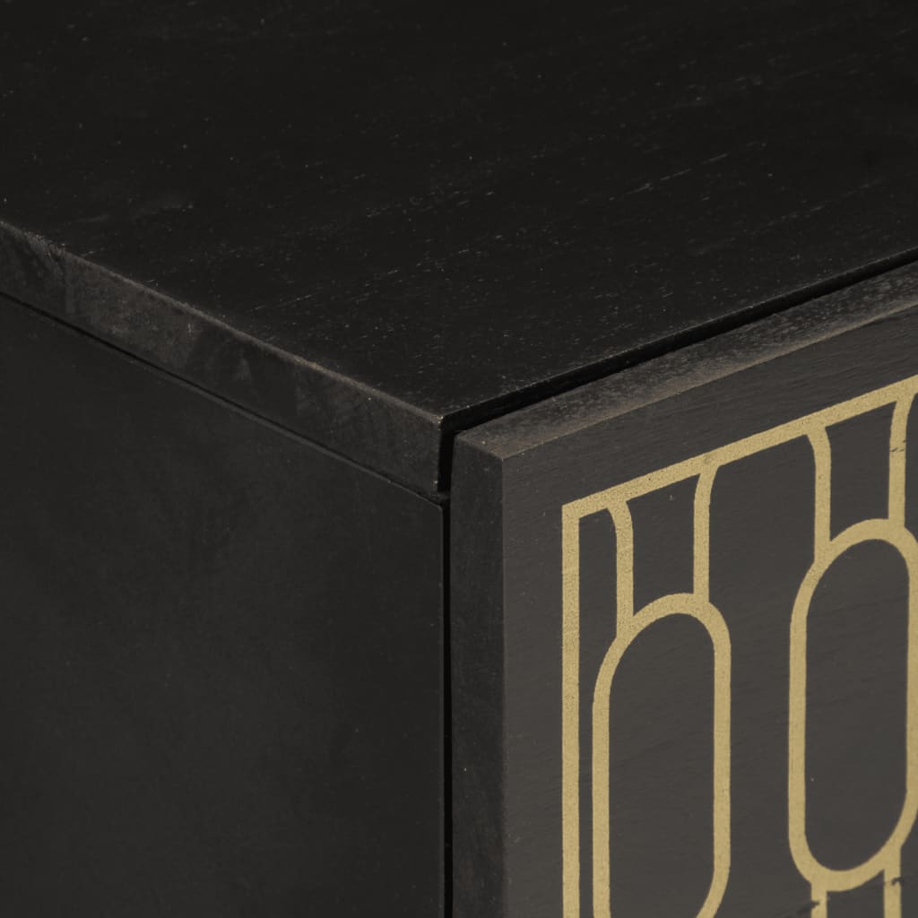 Comodino 50x33x60 cm in Legno Massello di Mango 358328