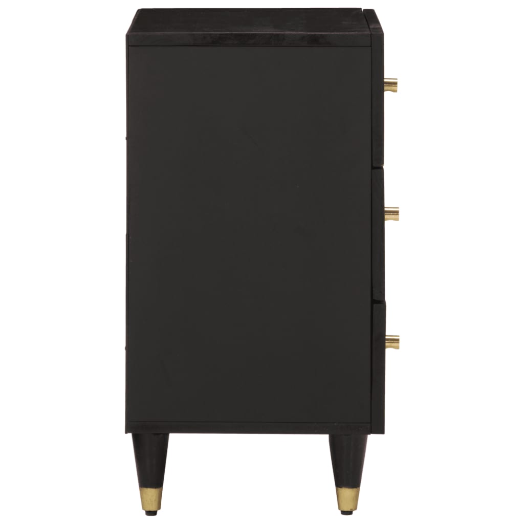 Comodino 50x33x60 cm in Legno Massello di Mango 358329