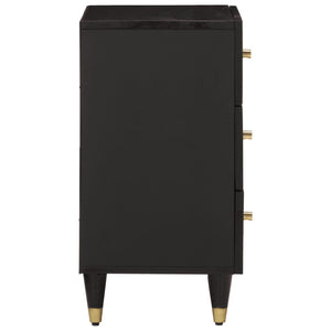 Comodino 50x33x60 cm in Legno Massello di Mango 358329