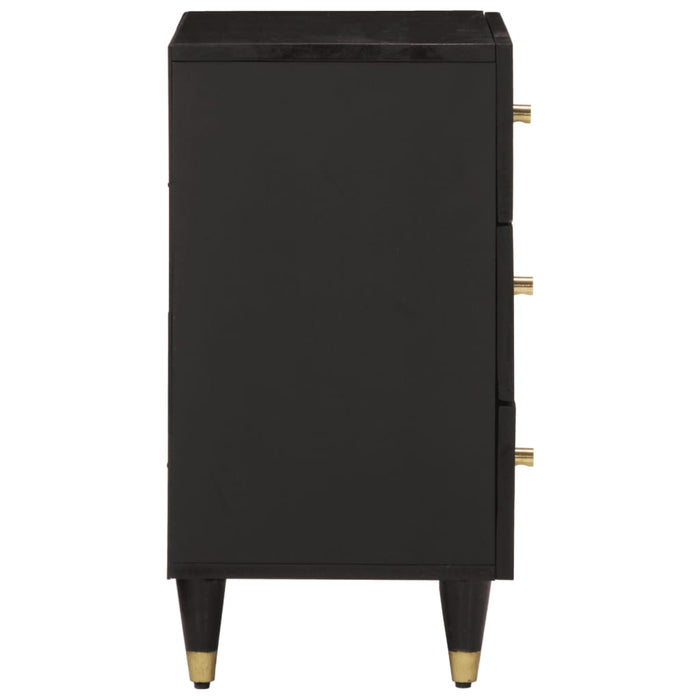 Comodino 50x33x60 cm in Legno Massello di Mango 358329