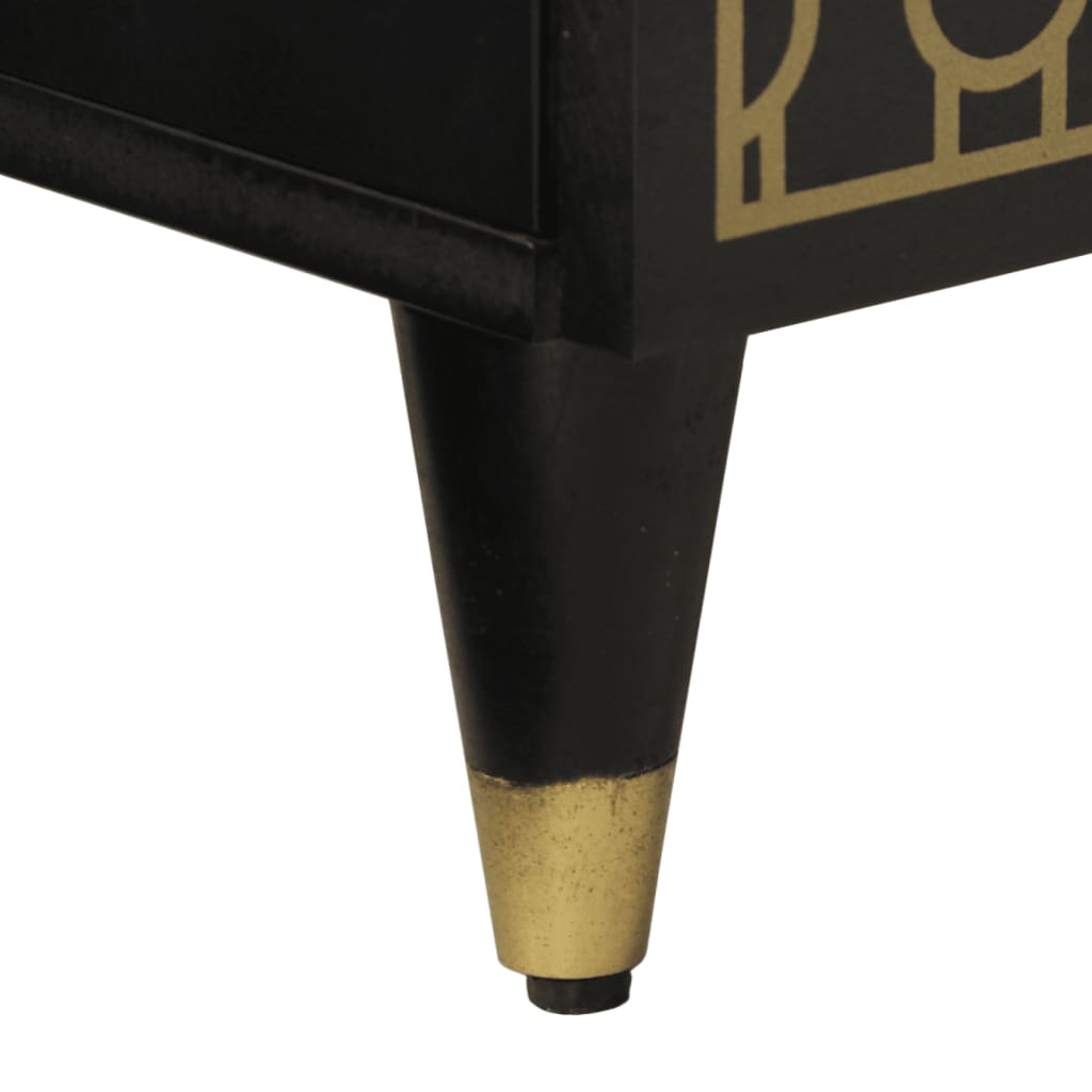 Comodino 50x33x60 cm in Legno Massello di Mango 358329