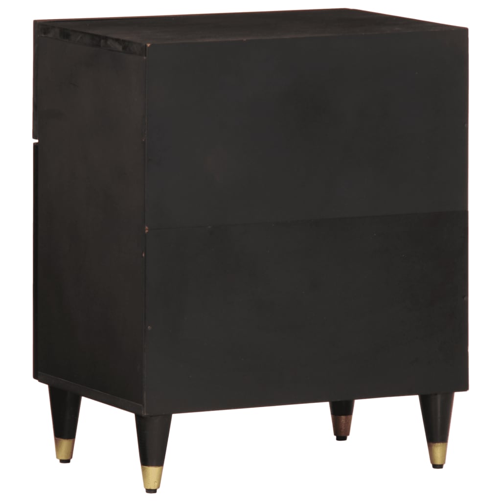 Comodino-Tavolino da notte 50x33x60 cm in Legno Massello di Mango 364860