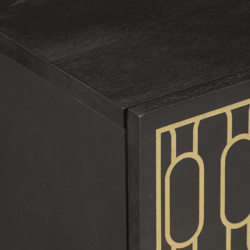 Comodino-Tavolino da notte 50x33x60 cm in Legno Massello di Mango 364860