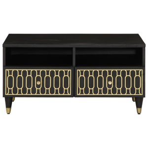 Tavolino da Salotto-Tavolino da soggiorno-Tavolo 80x54x40 cm in Legno Massello di Mango 991542