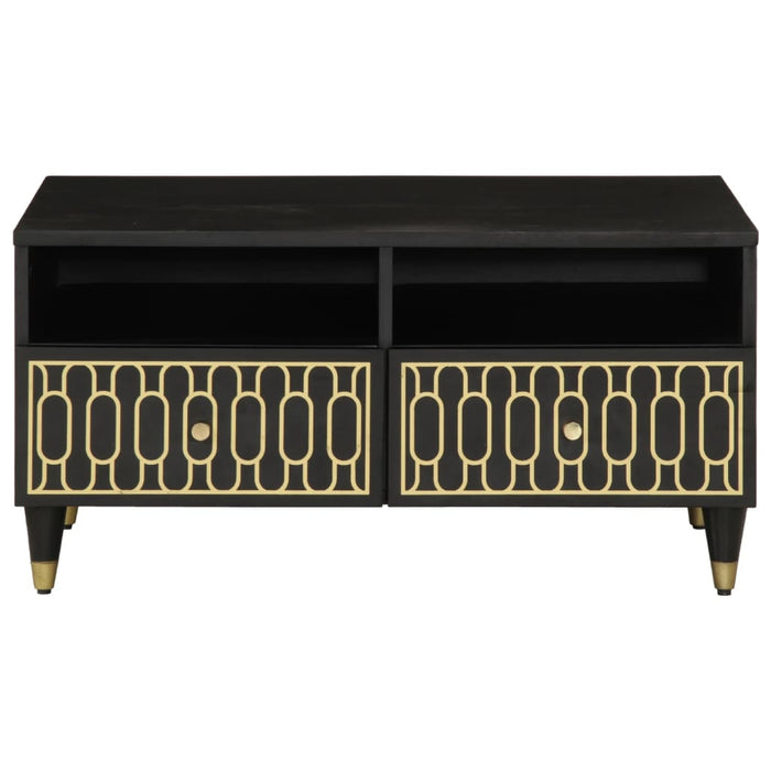 Tavolino da Salotto-Tavolino da soggiorno-Tavolo 80x54x40 cm in Legno Massello di Mango 991542