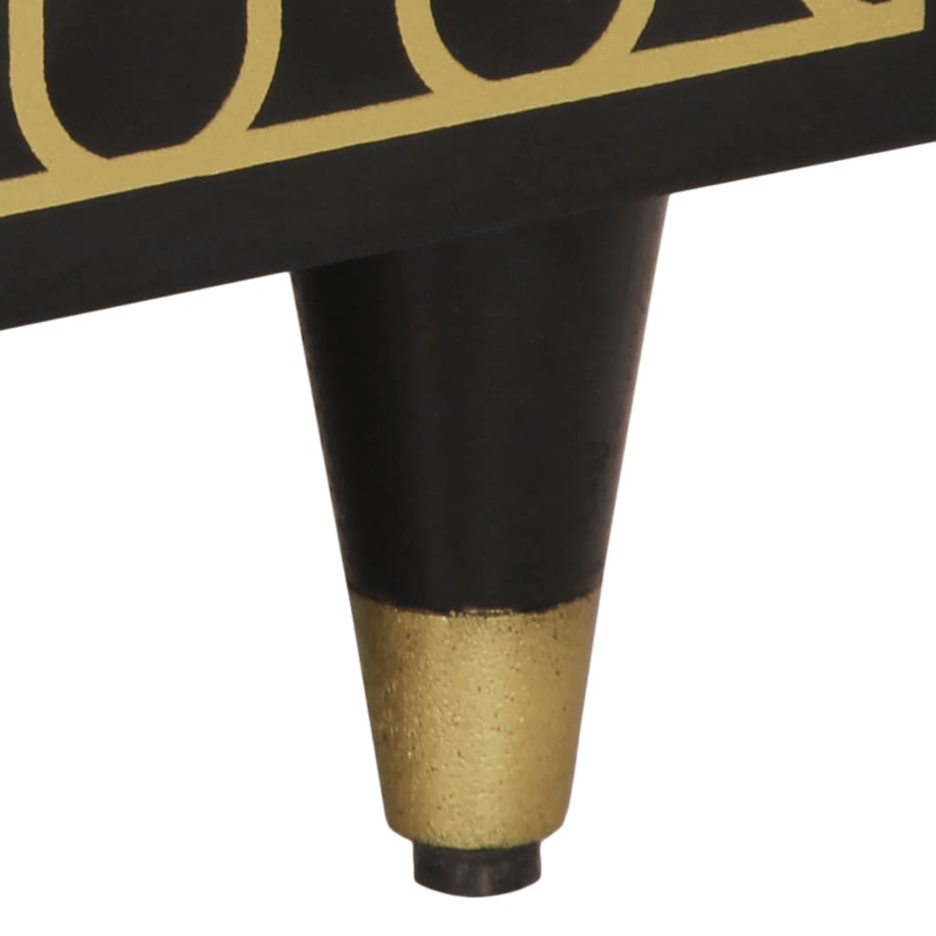 Tavolino da Salotto-Tavolino da soggiorno-Tavolo 80x54x40 cm in Legno Massello di Mango 991542