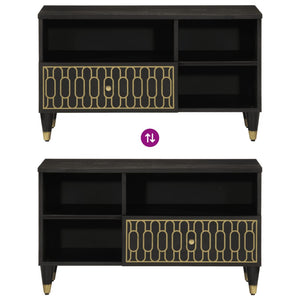 Mobile Porta TV 80x33x46 cm in Legno Massello di Mango 358337