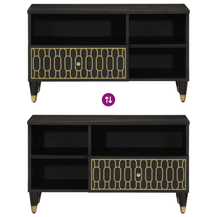 Mobile Porta TV 80x33x46 cm in Legno Massello di Mango 358337