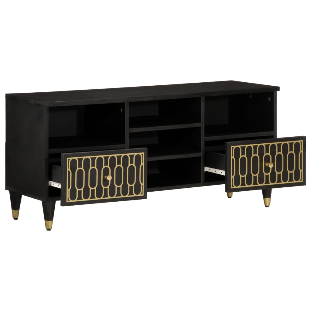 Mobile Porta TV-Mobile per TV-Credenza TV 100x33x46 cm in Legno Massello di Mango 482407
