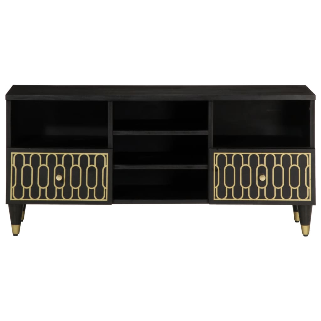 Mobile Porta TV-Mobile per TV-Credenza TV 100x33x46 cm in Legno Massello di Mango 482407