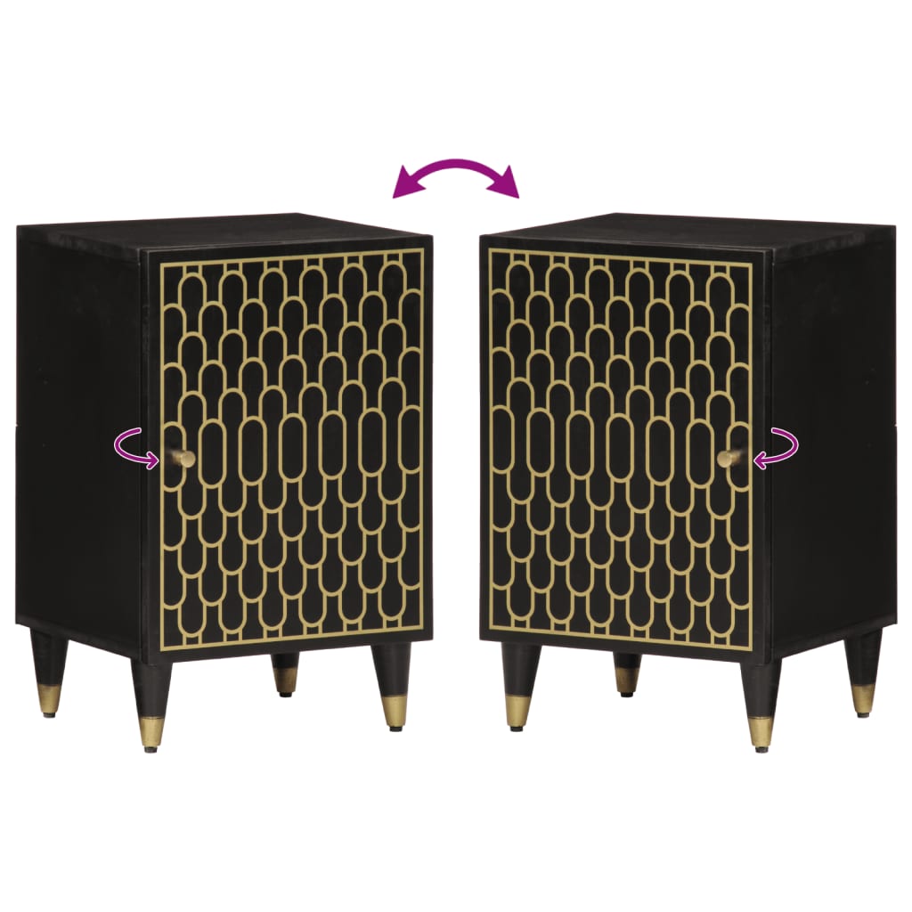 Mobile da Bagno 38x33x58 cm in Legno Massello di Mango