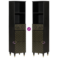 Mobile da Bagno 38x33x160 cm in Legno Massello di Mango